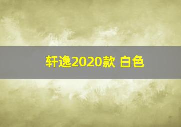 轩逸2020款 白色